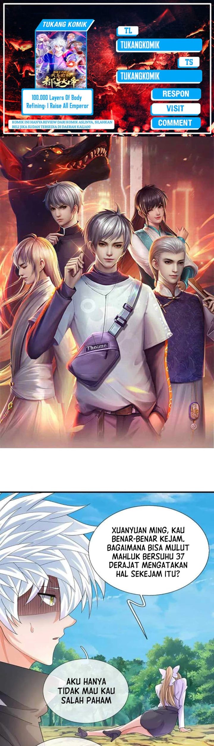 Baca Komik 100.000 Layers Of Body Refining: I Raise All Emperor Chapter 390 Gambar 1