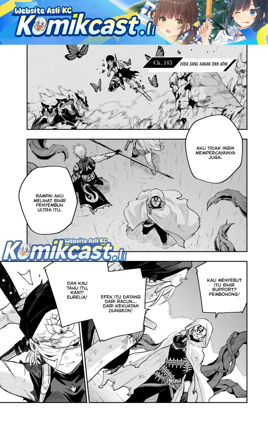 Baca Komik A Court Magician, Who Was Focused On Supportive Magic Because His Allies Were Too Weak, Aims To Become The Strongest After Being Banished Chapter 145 Gambar 1
