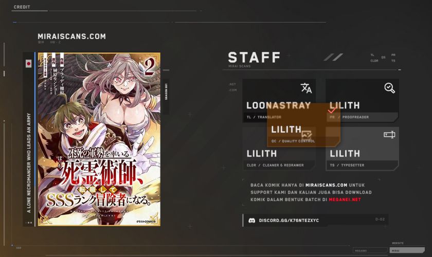 Baca Komik A Lone Necromancer Who Leads an Army of Immortals, Changed His Job to Become an SSS Rank Adventurer Chapter 8 Gambar 1