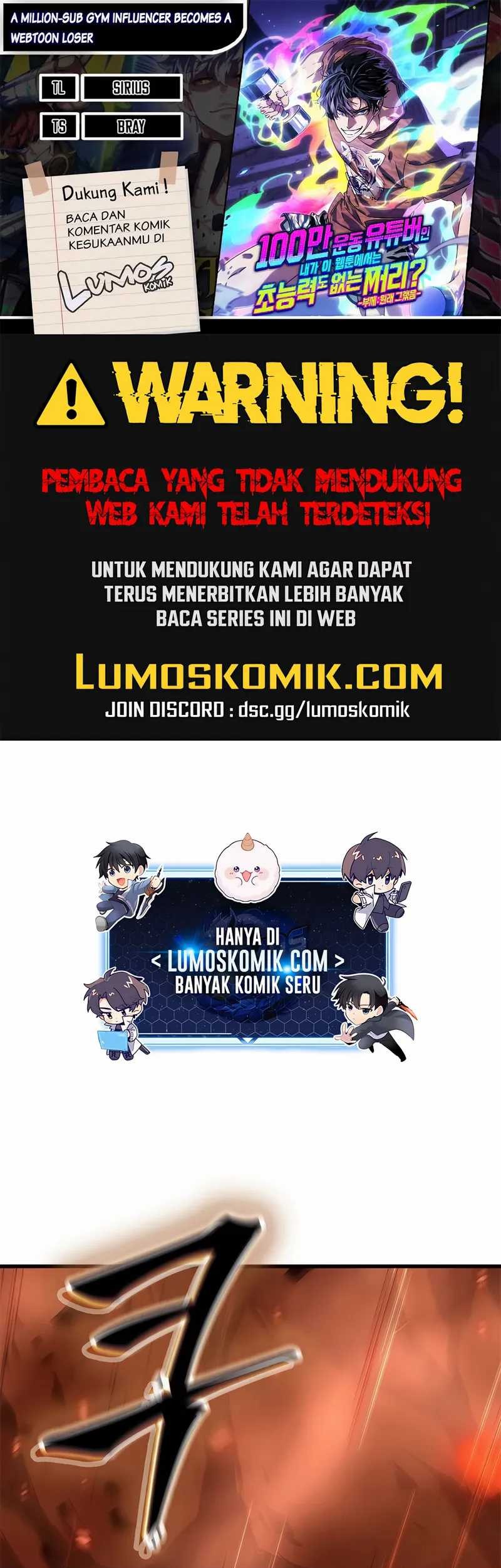 Baca Komik A Million-Sub Gym Influencer Becomes A Webtoon Loser? Chapter 15 Gambar 1