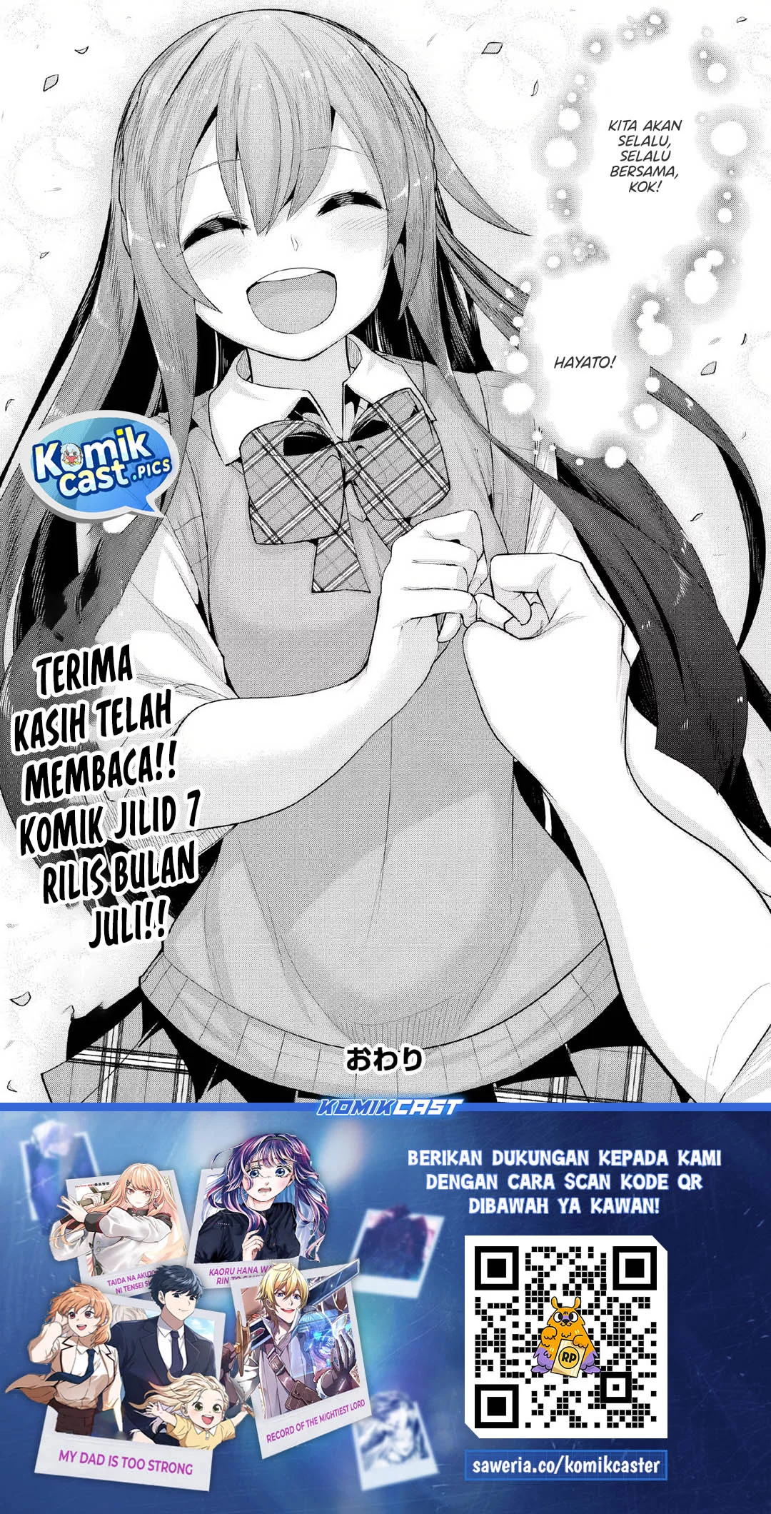 A Neat and Pretty Girl at My New School Is a Childhood Friend Who I Used To Play With Thinking She Was a Boy Chapter 37 Gambar 36