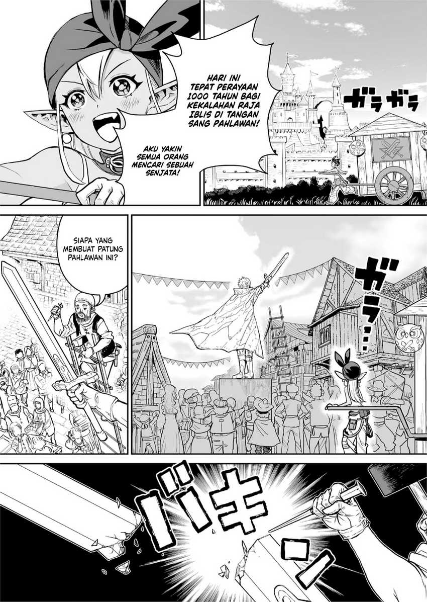 Abandoned: The Hero Who’s So Strong He Breaks Every Weapon, and the Elf Weaponsmith Chapter 1 Gambar 12