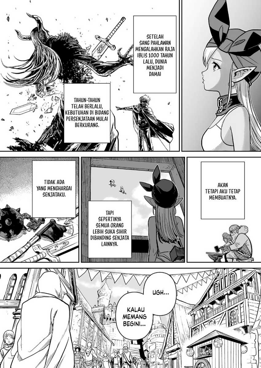 Abandoned: The Hero Who’s So Strong He Breaks Every Weapon, and the Elf Weaponsmith Chapter 1 Gambar 18