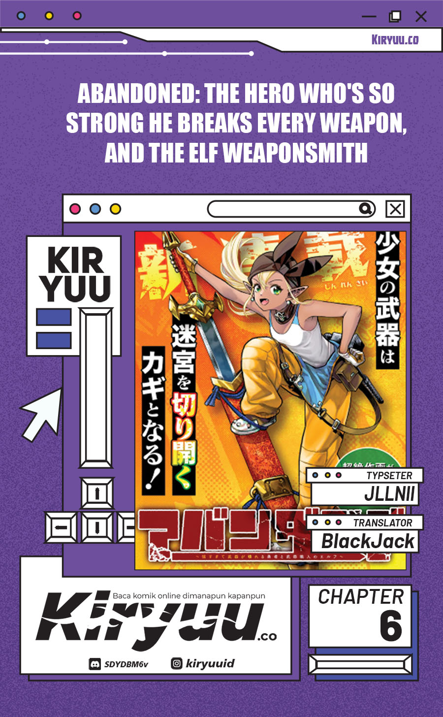Baca Komik Abandoned: The Hero Who’s So Strong He Breaks Every Weapon, and the Elf Weaponsmith Chapter 6 Gambar 1