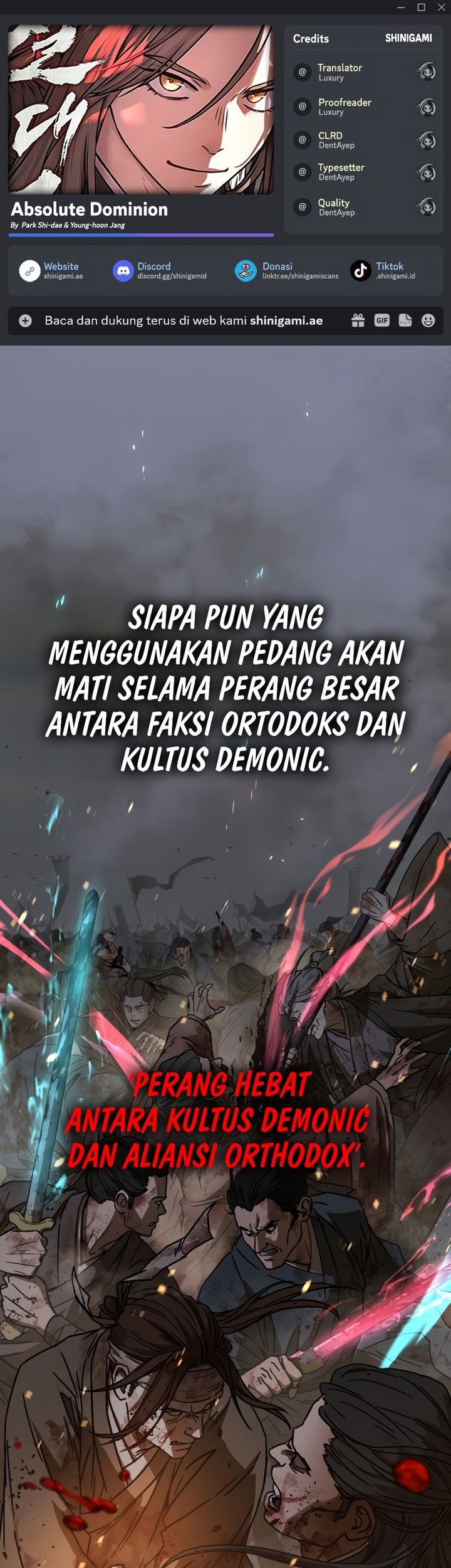 Baca Komik Absolute Dominion Chapter 1 Gambar 1