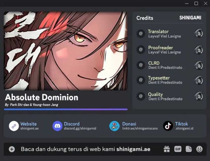 Baca Komik Absolute Dominion Chapter 17 Gambar 1