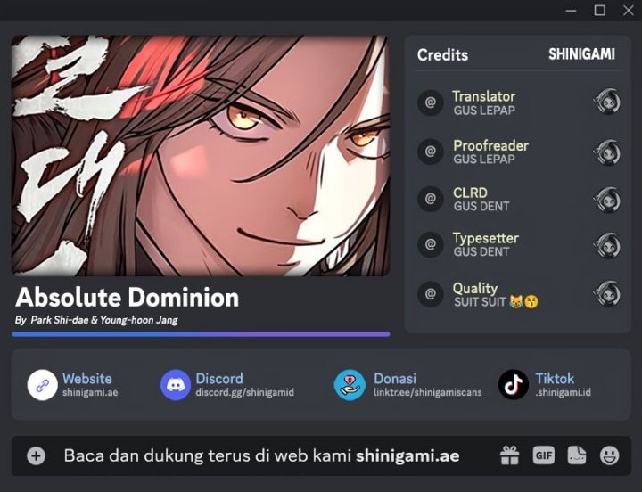 Baca Komik Absolute Dominion Chapter 36 Gambar 1