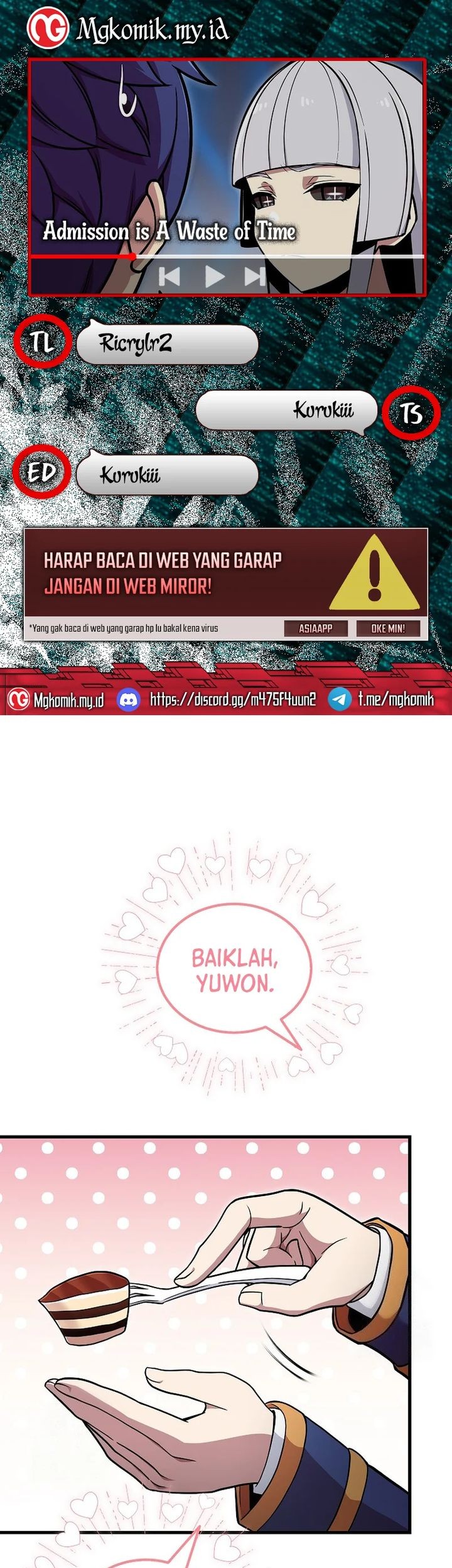 Baca Komik Admission is a Waste of Time Chapter 52 Gambar 1