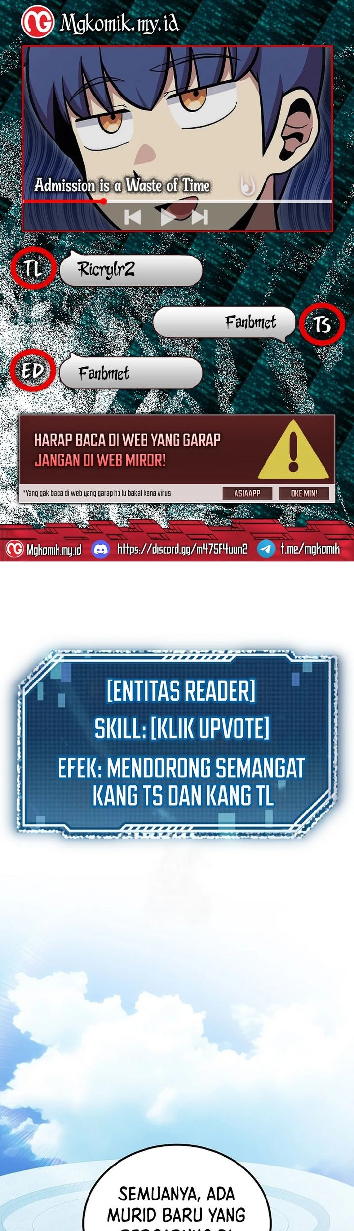 Baca Komik Admission is a Waste of Time Chapter 54 Gambar 1