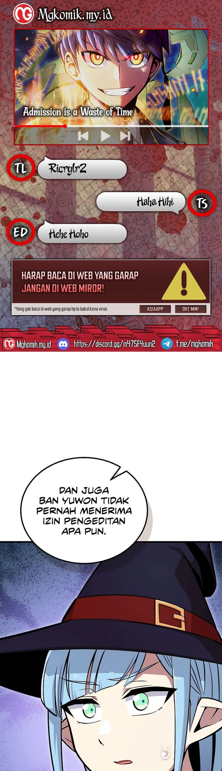 Baca Komik Admission is a Waste of Time Chapter 55 Gambar 1