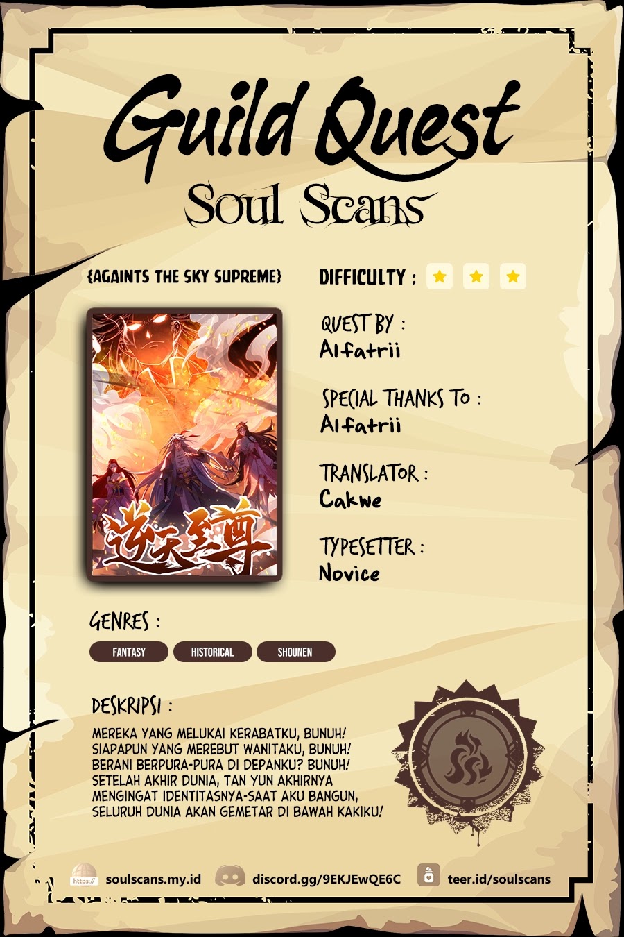 Baca Komik Against The Heaven Supreme Chapter 230 Gambar 1