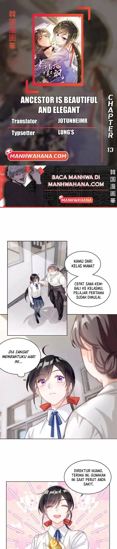 Baca Komik Ancestor is beautiful and elegant Chapter 13 Gambar 1