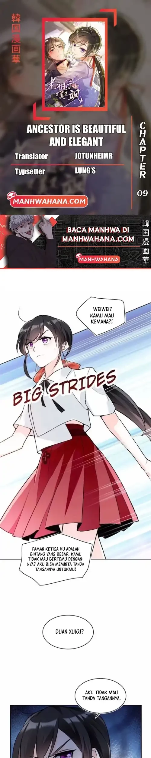 Baca Komik Ancestor is beautiful and elegant Chapter 9 Gambar 1