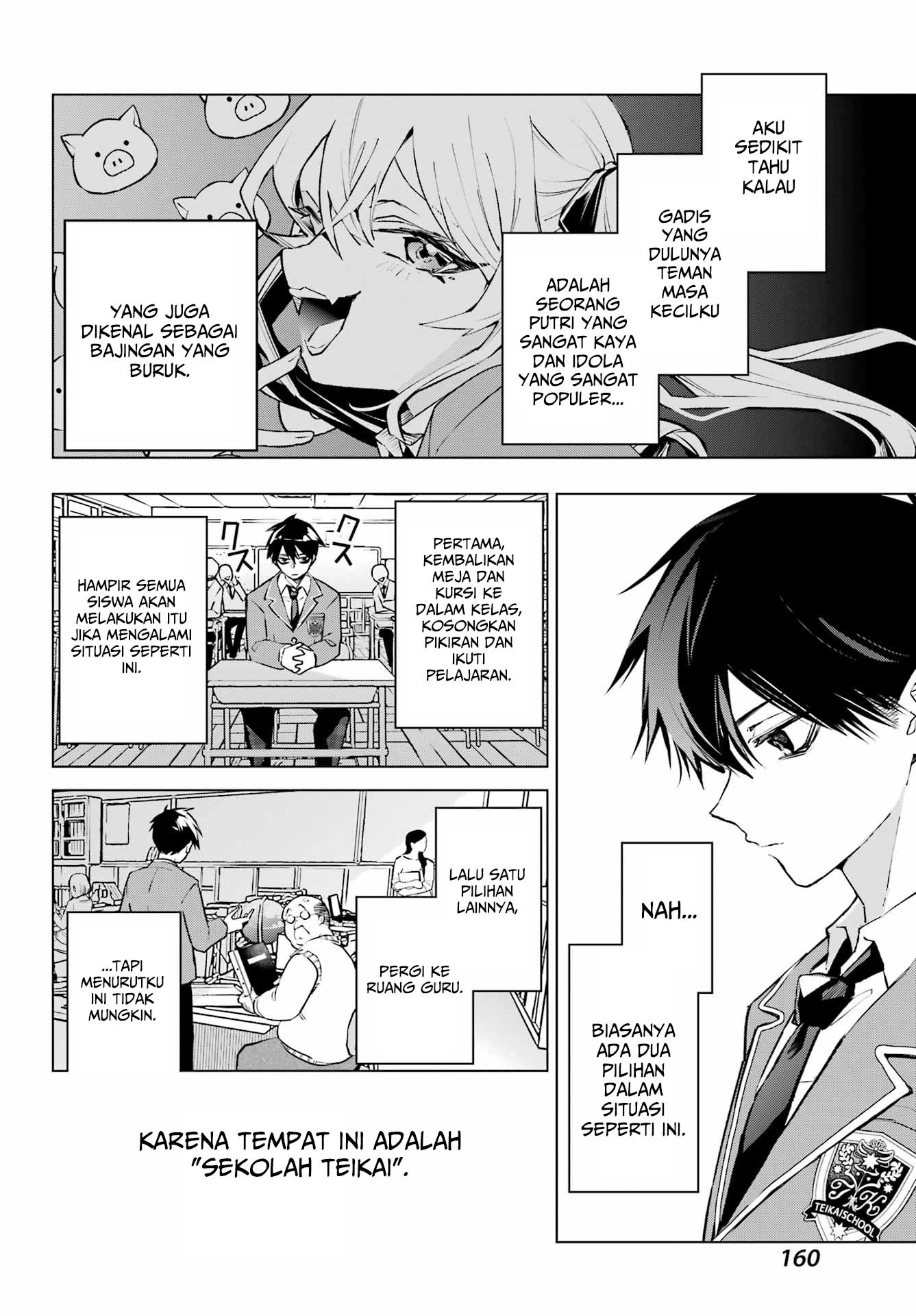Anta to Osananajimitte dake demo Iyananoni! ~Zekkou kara Hajimaru S-kyuu Bishoujo to no Gakuen Nariagari Seikatsu~ Chapter 1 Gambar 33