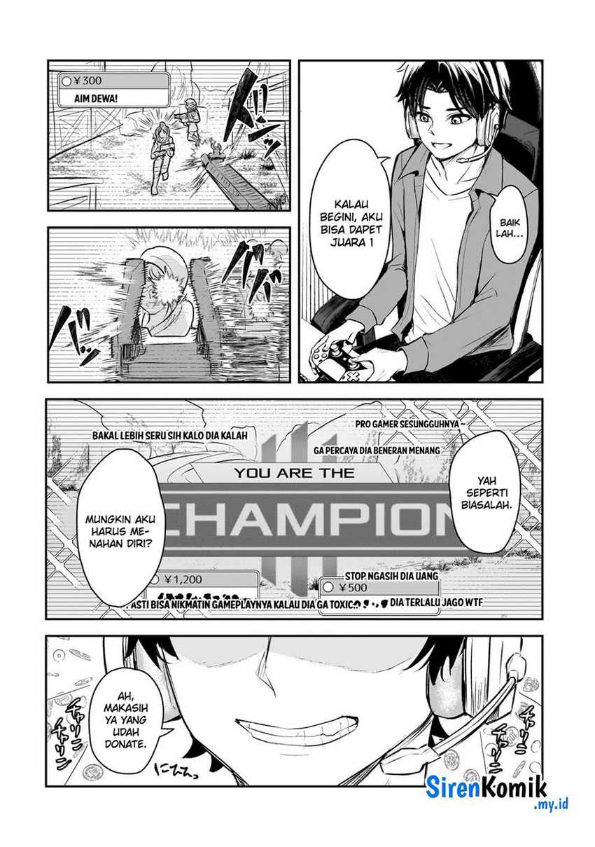 Aorikei Game Haishinsha (20-sai), Haishin no Kiri Wasure ni Yori Ii Hito Bare Suru. Chapter 1 Gambar 4