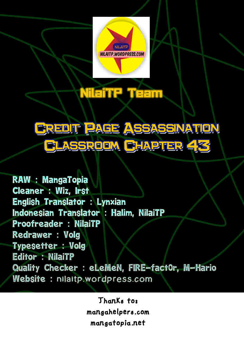 Baca Komik Assassination Classroom Chapter 43 Gambar 1
