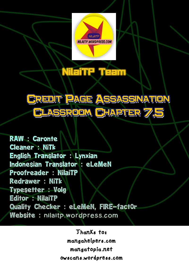 Baca Komik Assassination Classroom Chapter 7.5 Gambar 1