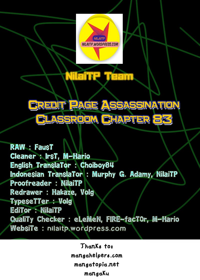 Baca Komik Assassination Classroom Chapter 83 Gambar 1