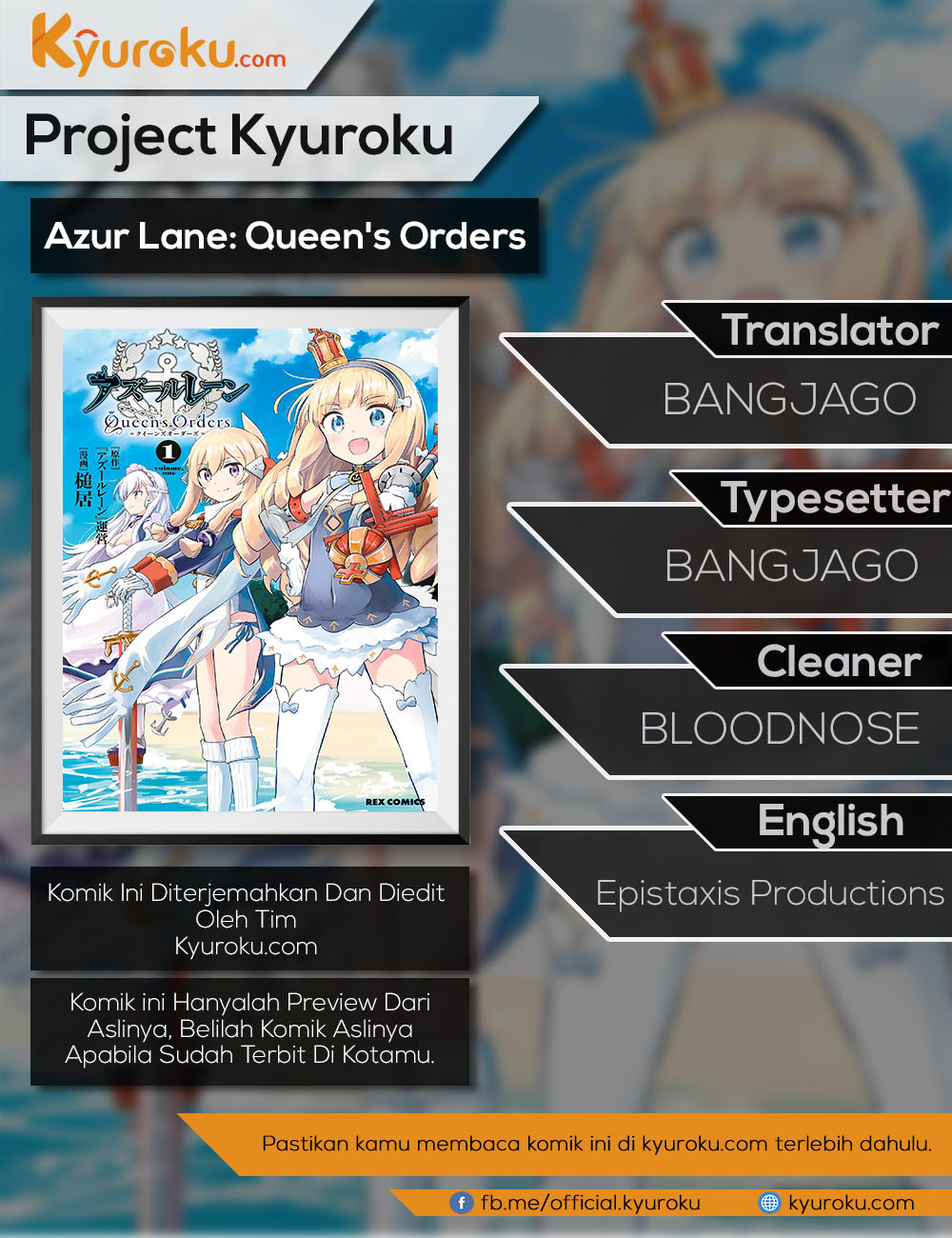 Baca Komik Azur Lane Queen's Orders Chapter 39 Gambar 1