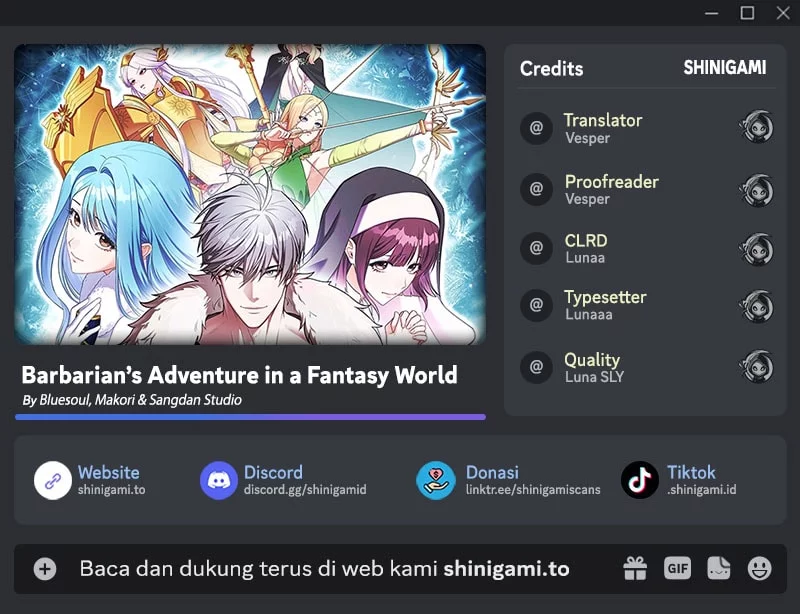 Baca Komik Barbarian’s Adventure In A Fantasy World Chapter 38 Gambar 1