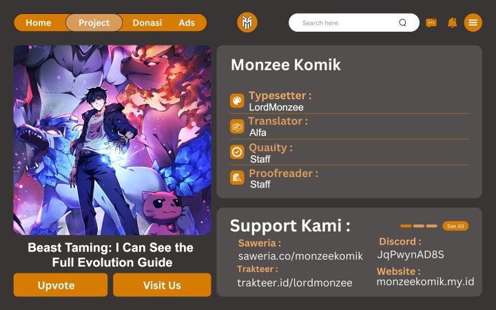 Baca Komik Beast Taming: I Can See the Full Evolution Guide Chapter 1 Gambar 1