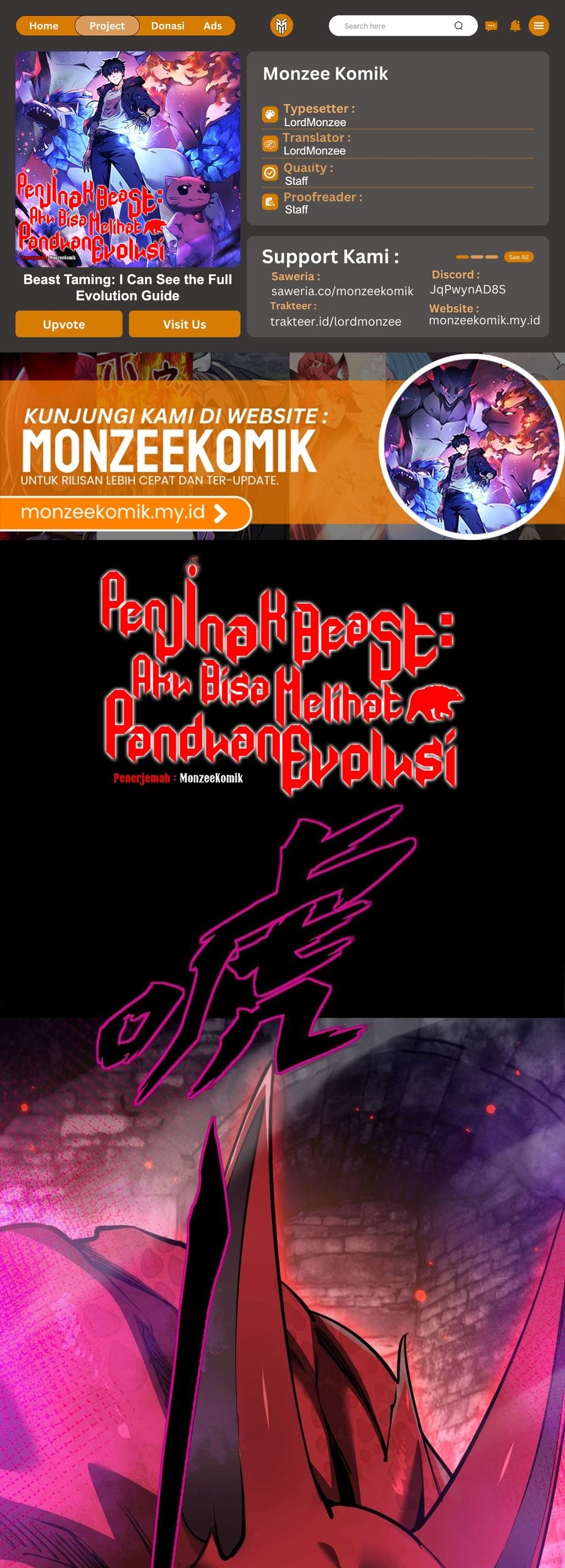 Baca Komik Beast Taming: I Can See the Full Evolution Guide Chapter 6 Gambar 1