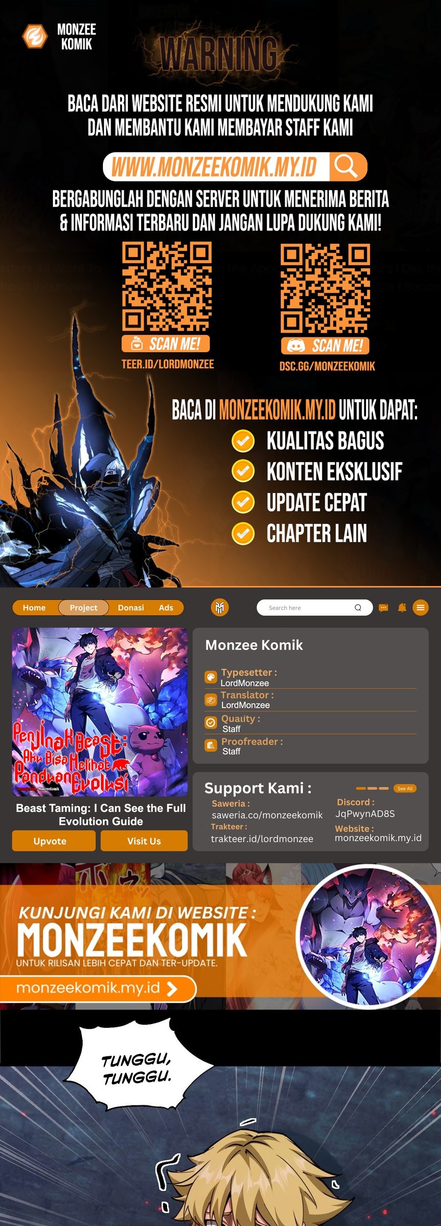 Baca Komik Beast Taming: I Can See the Full Evolution Guide Chapter 7 Gambar 1