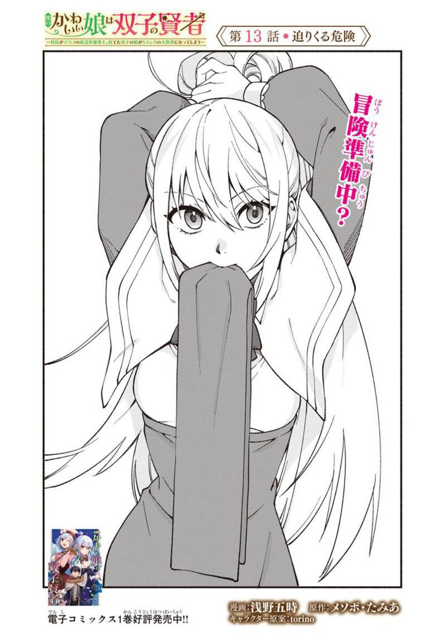 Boku no kawai musume wa futago no kenja ~tokugi ga debafu no teihen kuro madoushi, sodateta futago no musume ga S rank no dai kenja ni natte shimau~ Chapter 13 Gambar 6