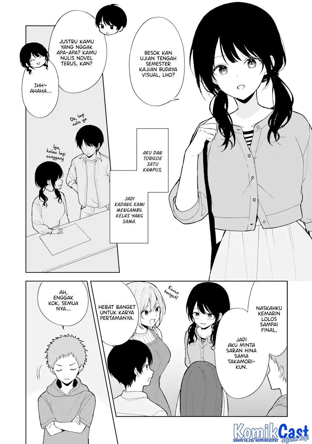 Chikan Saresou ni Natteiru S-kyuu Bishoujo wo Tasuketara Tonari no Seki no Osanajimi datta Chapter 90.5 Gambar 6