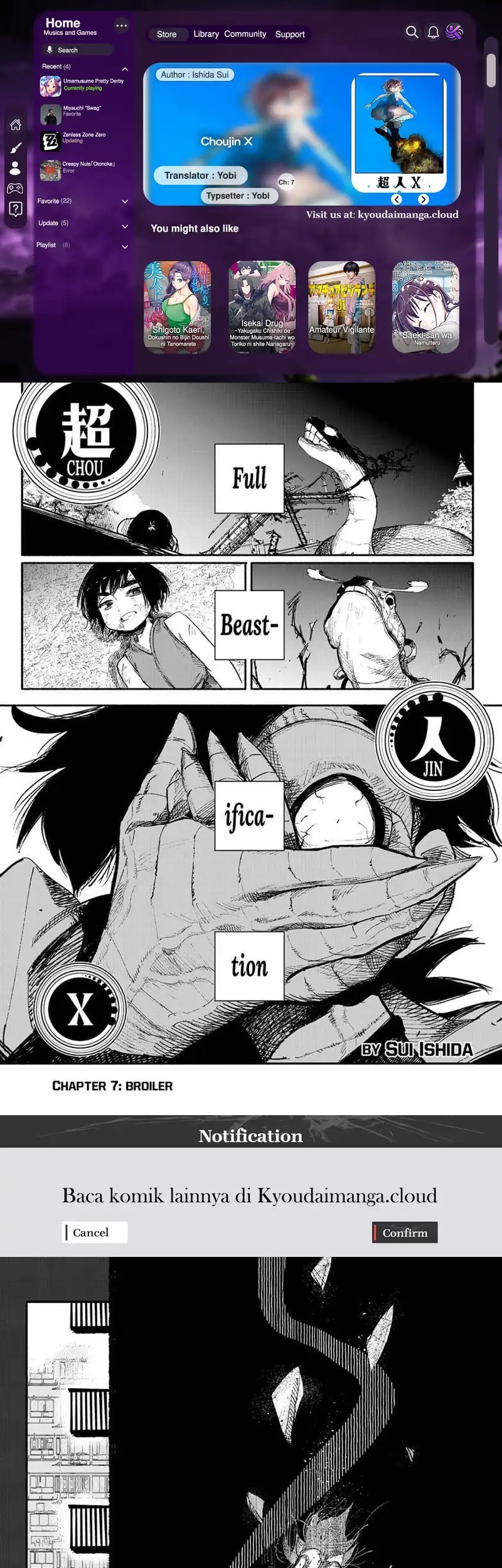 Baca Komik Choujin X Chapter 7 Gambar 1