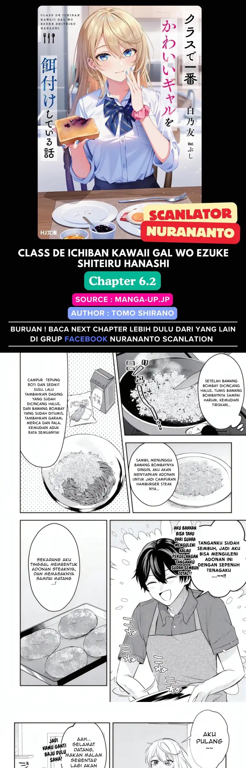Baca Komik Class de Ichiban Kawaii Gal wo Ezuke Shiteiru Hanashi Chapter 6.2 Gambar 1