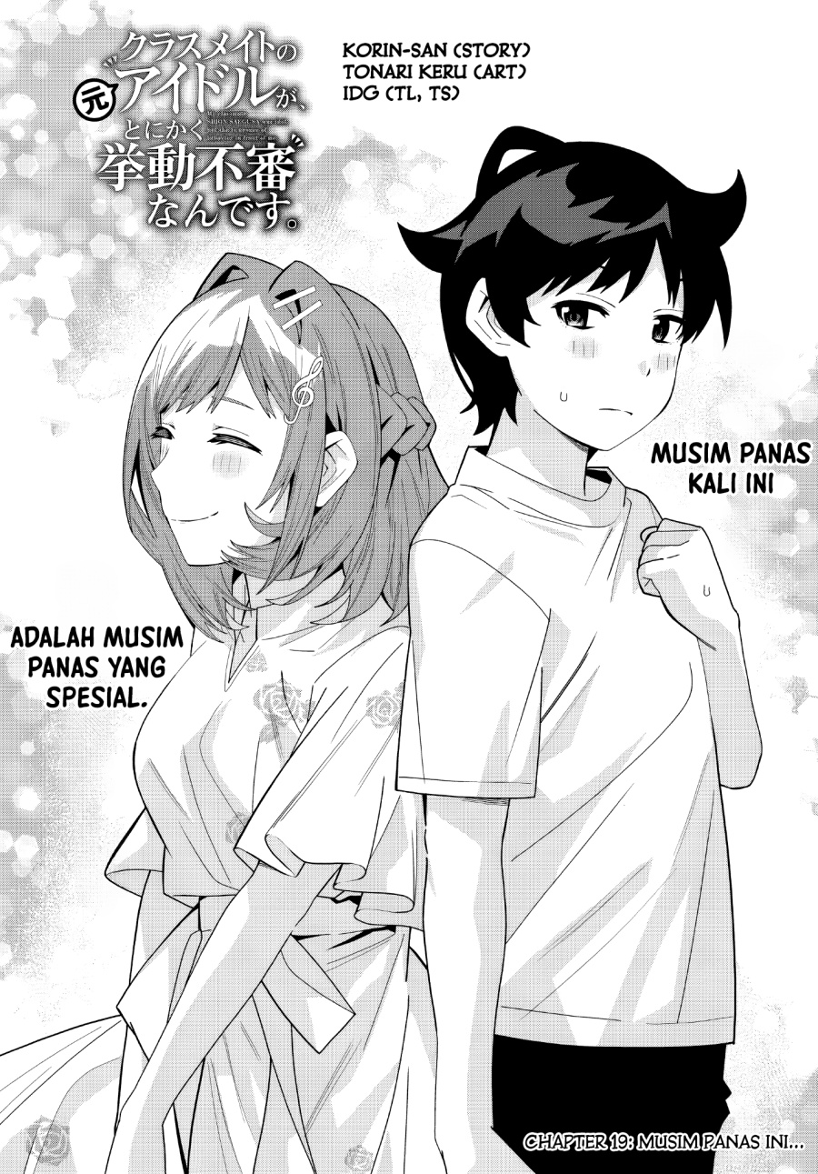 Baca  Classmate no Moto Idol ga, Tonikaku Kyodou Fushin Nan desu Chapter 19 Gambar 2