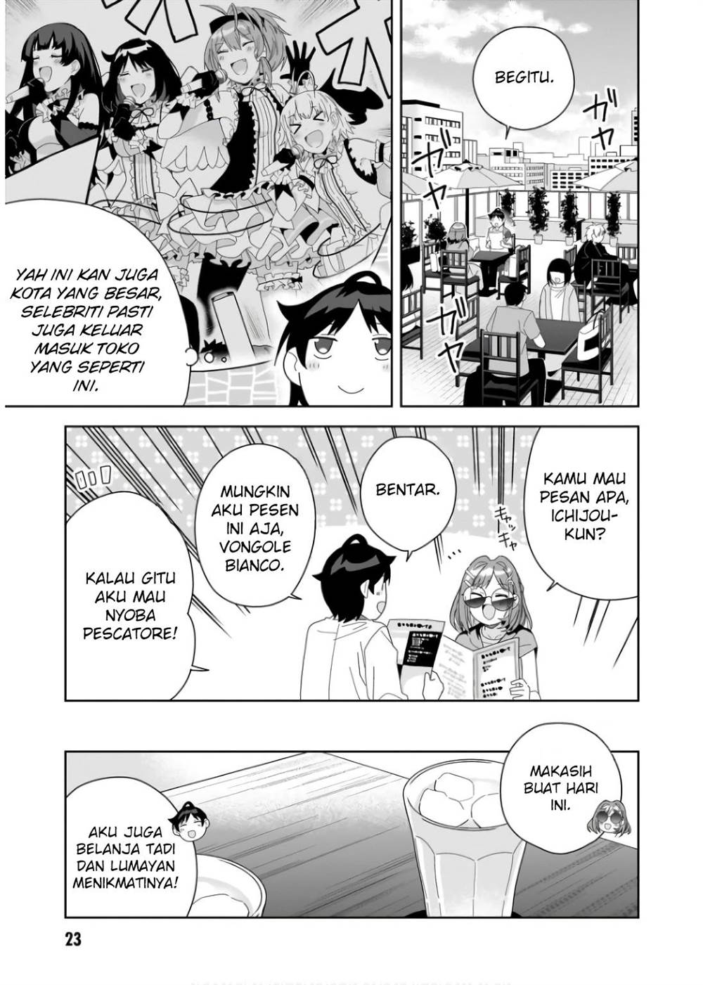 Classmate no Moto Idol ga, Tonikaku Kyodou Fushin Nan desu Chapter 6 Gambar 23