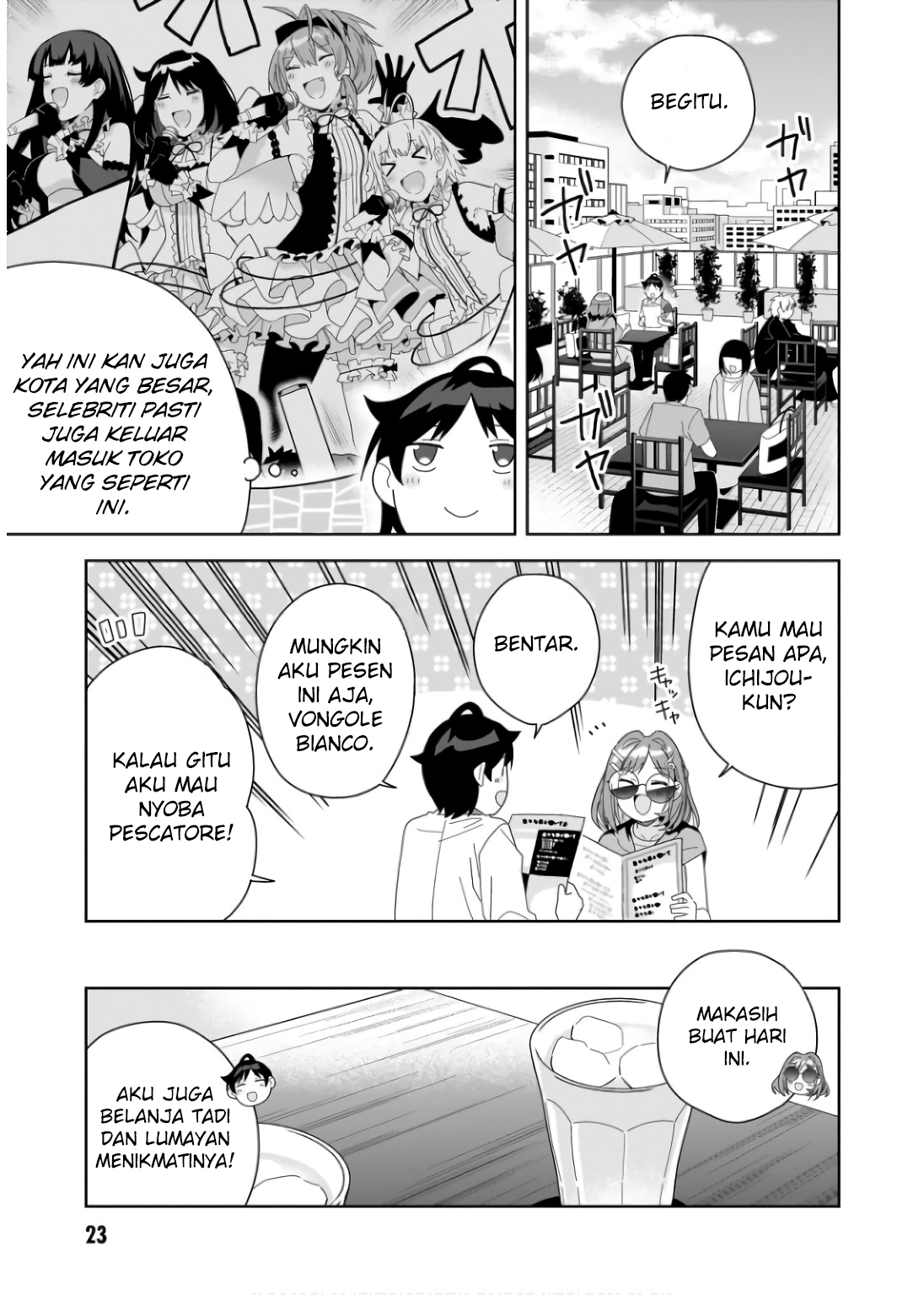 Classmate no Moto Idol ga, Tonikaku Kyodou Fushin Nan desu Chapter 6 Gambar 25