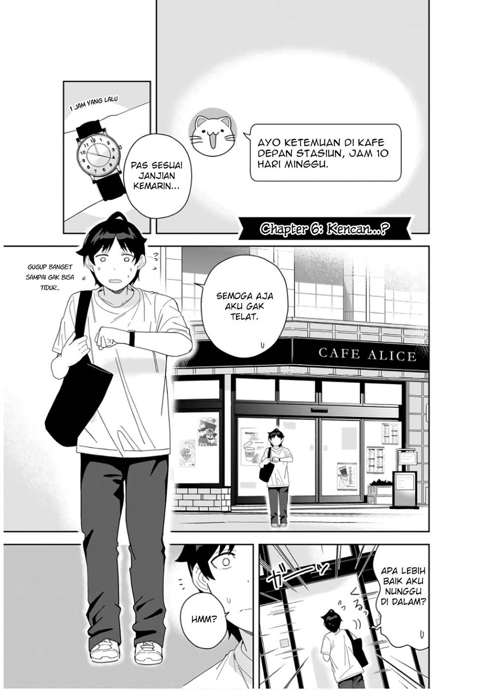 Classmate no Moto Idol ga, Tonikaku Kyodou Fushin Nan desu Chapter 6 Gambar 3