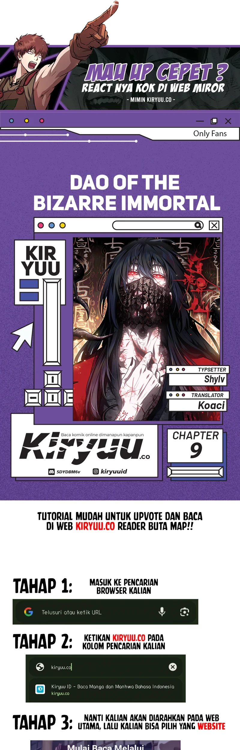 Baca Komik Dao of the Bizarre Immortal Chapter 9 Gambar 1