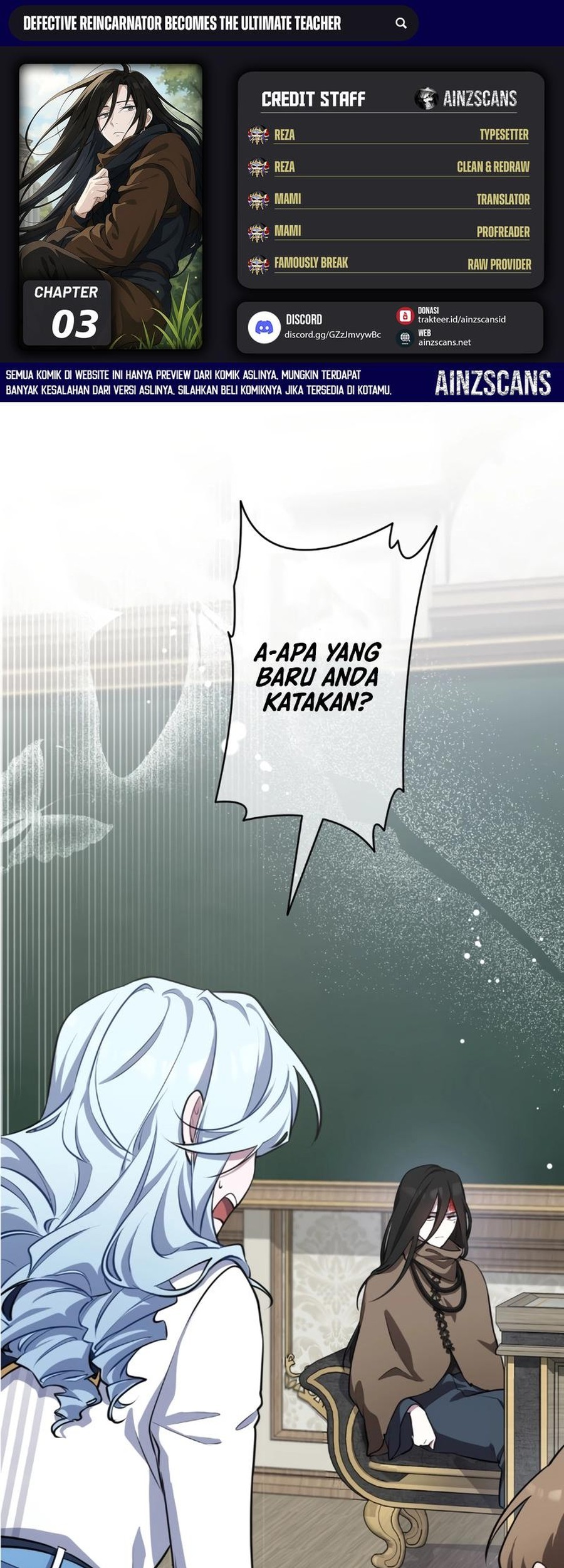 Baca Komik Defective Reincarnator Becomes The Ultimate Teacher Chapter 3 Gambar 1