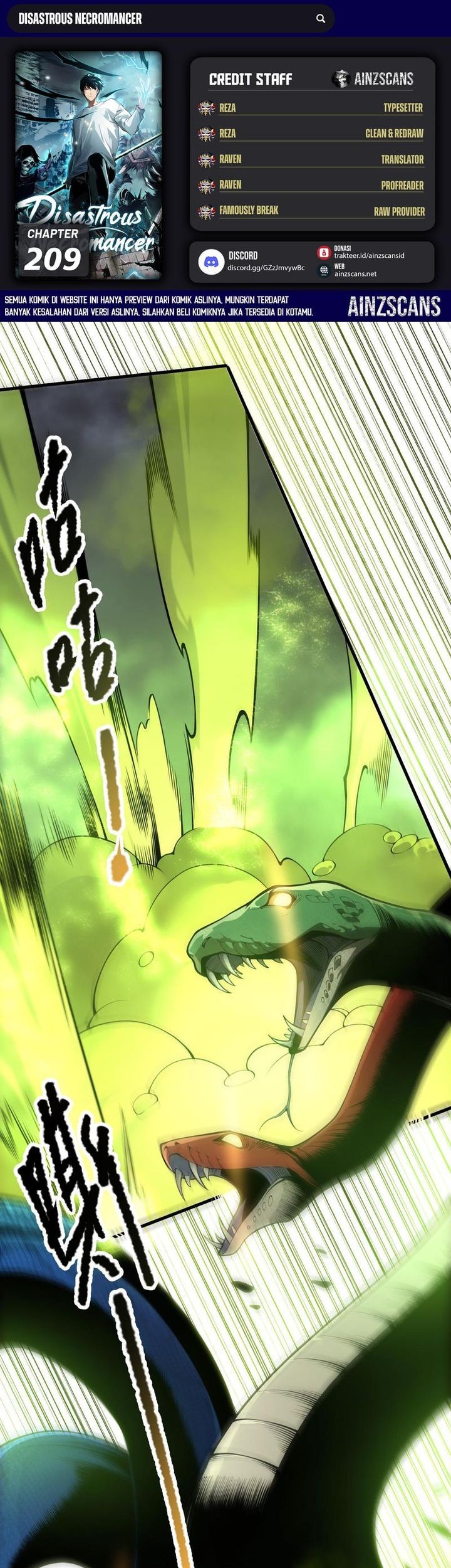 Baca Komik Disastrous Necromancer Chapter 209 Gambar 1