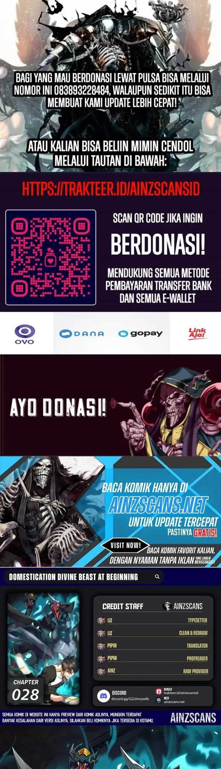Baca Komik Domestication of Divine Beasts at the Beginning Chapter 28 Gambar 1