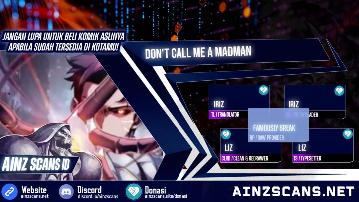 Baca Komik Don’t Call me a Madman Chapter 9 Gambar 1