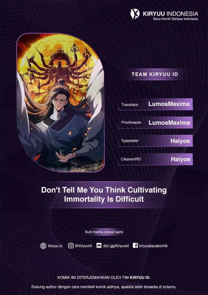 Baca Komik Don’t Tell Me You Think Cultivating Immortality Is Difficult? Chapter 27 Gambar 1