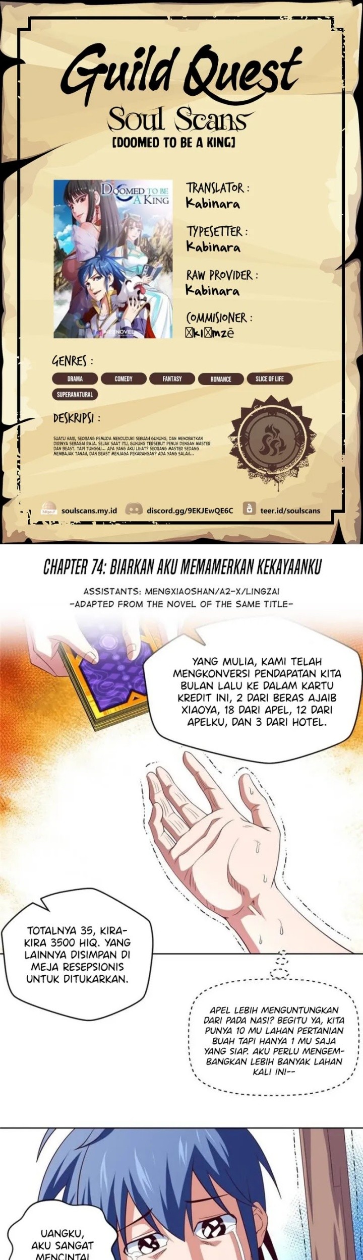 Baca Komik Doomed To Be A King Chapter 74 Gambar 1