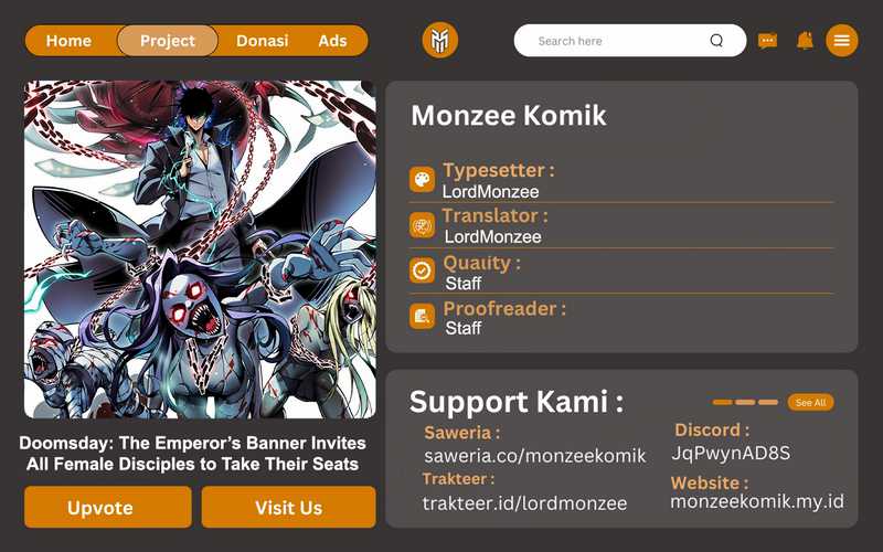 Baca Komik Doomsday꞉ The Emperor’s Banner Invites All Female Disciples to Take Their Seats Chapter 7 Gambar 1