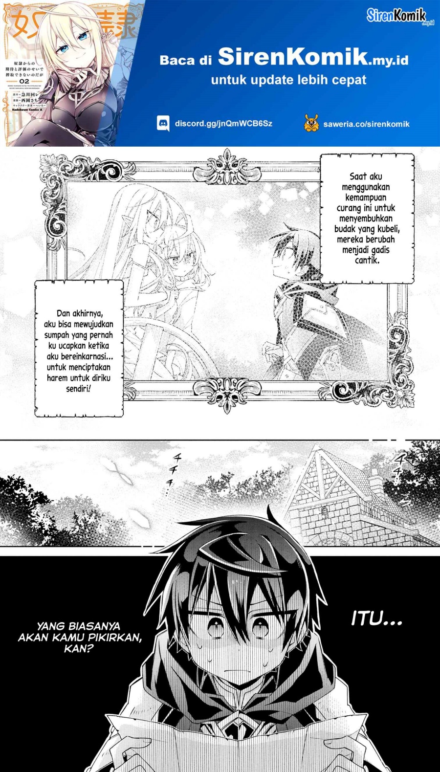 Baca Dorei kara no Kitai to Hyouka no sei de Sakushu dekinai no daga Chapter 2 Gambar 2
