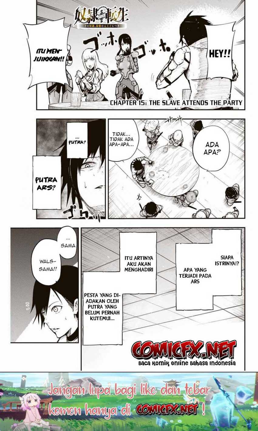 Baca  Dorei Tensei: Sono Dorei, Saikyou no Moto Ouji ni Tsuki Chapter 15 Gambar 2