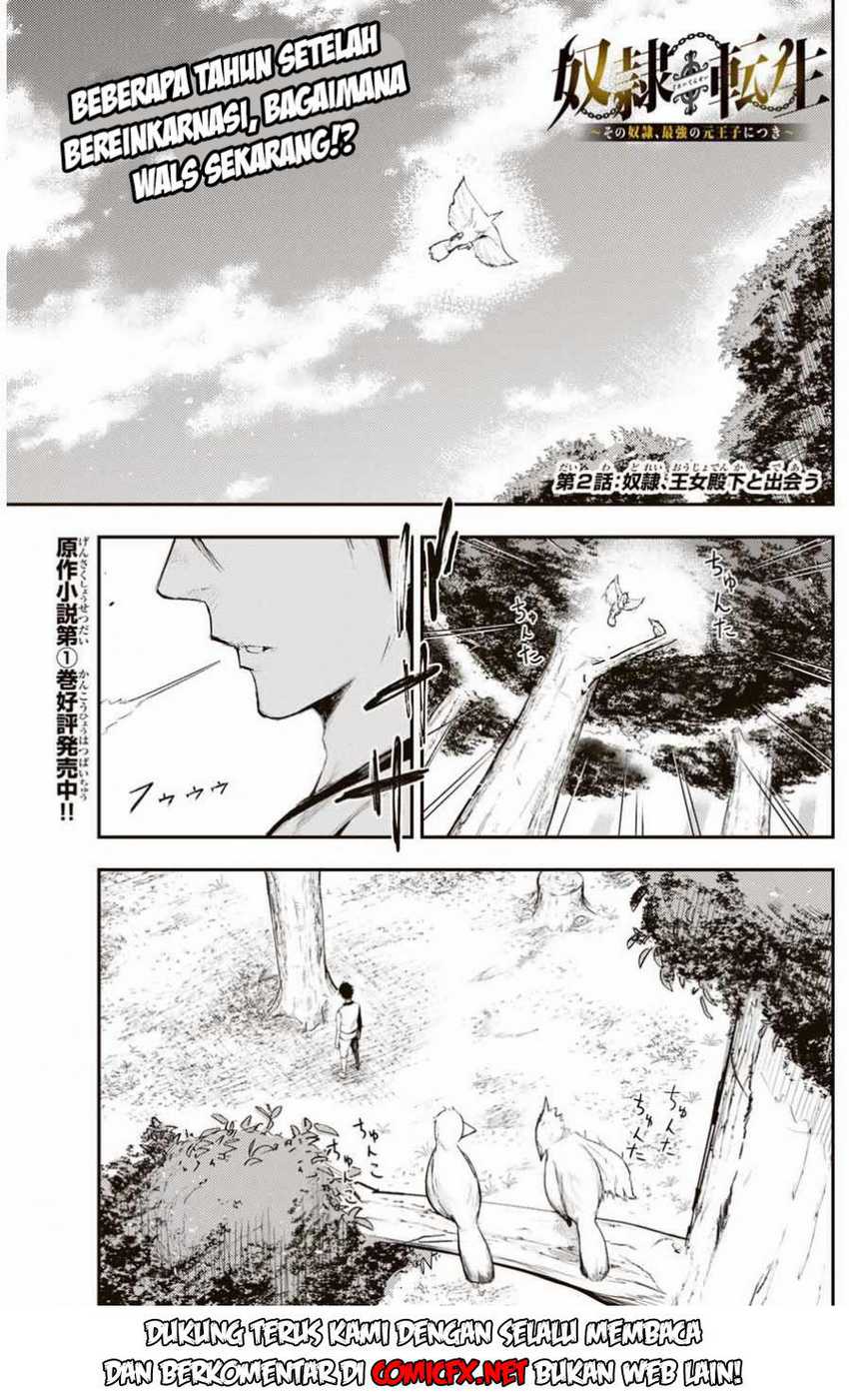 Baca  Dorei Tensei: Sono Dorei, Saikyou no Moto Ouji ni Tsuki Chapter 2.1 Gambar 2