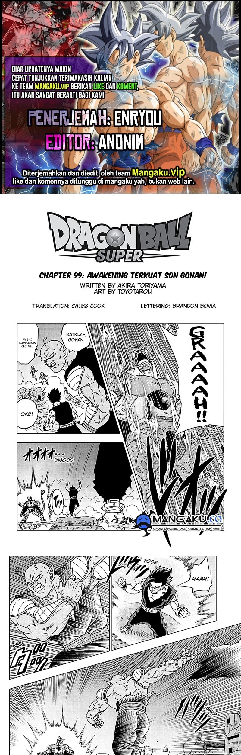Baca Komik Dragon Ball Super Chapter 100.2 Gambar 1