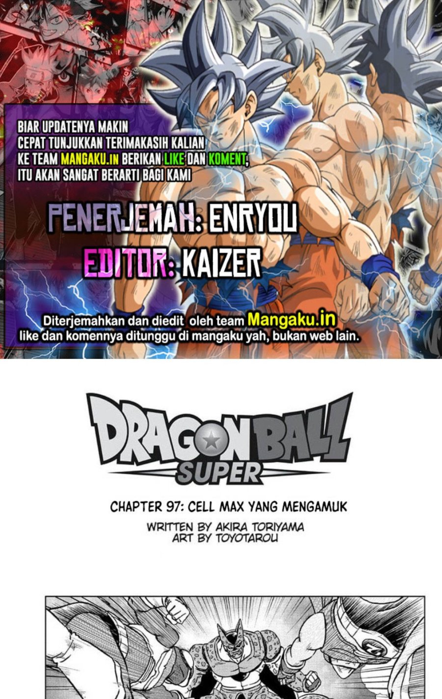 Baca Komik Dragon Ball Super Chapter 97.1 Gambar 1