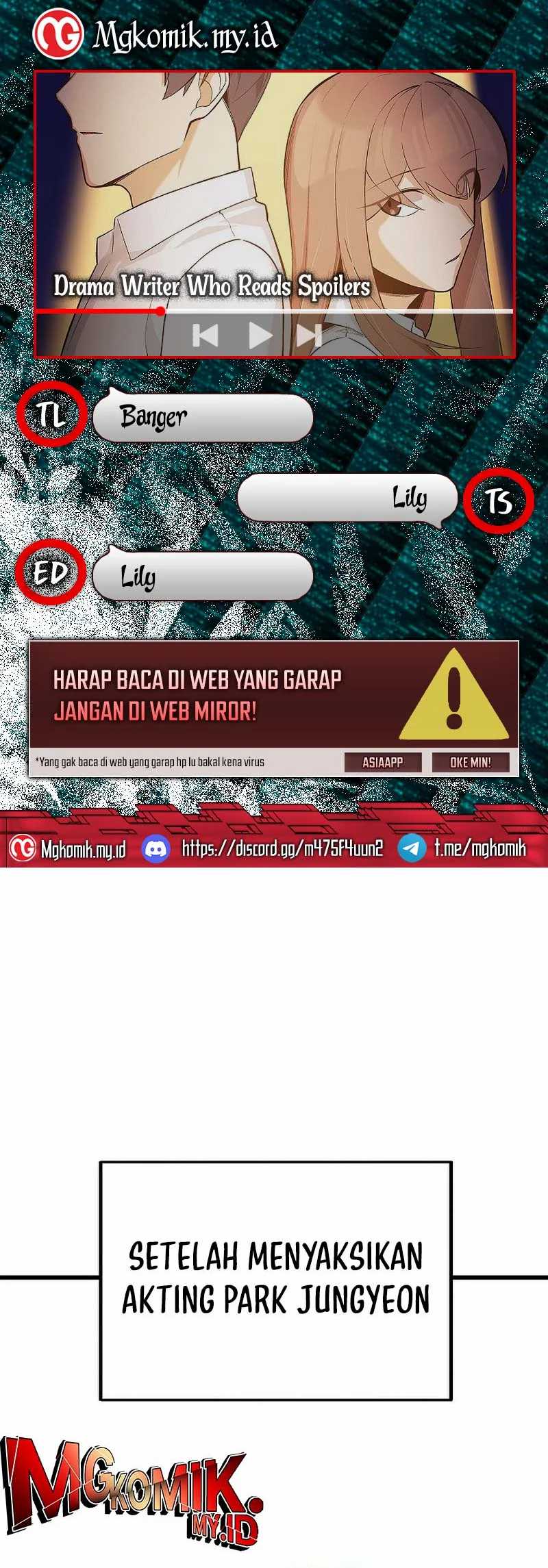 Baca Komik Drama Writer Who Reads Spoilers Chapter 34 Gambar 1