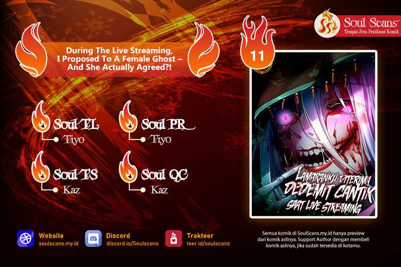 Baca Komik During The Live Streaming, I Proposed To A Female Ghost Chapter 11 Gambar 1